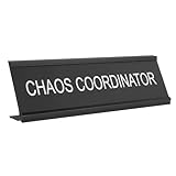 Clair et lisible : le texte est imprimé clairement, ce qui facilite la lecture et l’identification, et améliore son utilisation pratique. plaque de bureau rustique