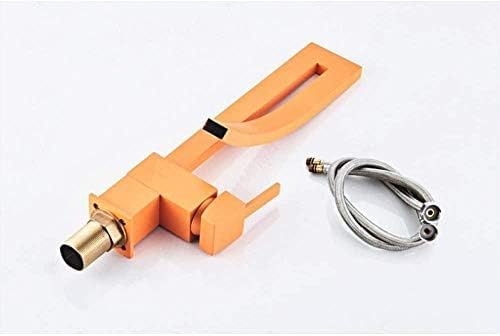 Robinet de lavabo orange à cascade pour simplifier votre routine beauté - 6