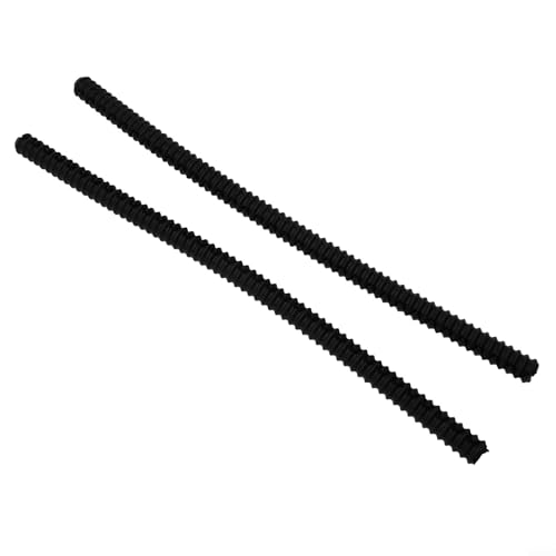 Protectores de silicona resistentes al calor, 2 unidades, protectores de borde de estante de horno para seguridad en la cocina, evita quemaduras y asegura los estantes del horno (negro)