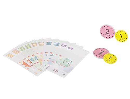 ISO TRADE Registrierkasse mit Scanner Holz Kinder-Spielzeugkasse Spielgeld 11214 – Bild 6