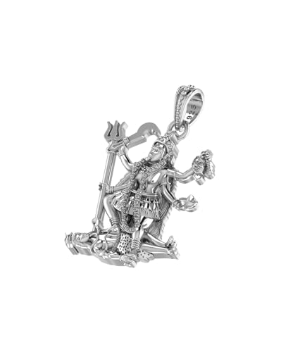 Pendentif Kaali Maa argent anti irritation pour peau sensible avec chaîne