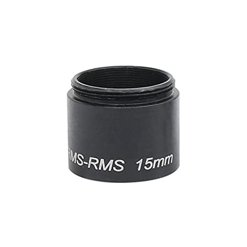 Microscope Microscope Objective Adapter Ring-Objective Parfocal Length Extension Ring Adapter Outer Inner RMS Thread Extenders 12mm 15mm 18mm 28mm(Total Length 19 mm)