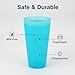 YUYUHUA Reusable Plastic Cups 32 oz - Large Cups Dishwasher Safe - BPA Free Plastic Tumblers Drinking Glasses set of 12 - Unbreakable Big Cup for Kitchen Party Camping Outdoor
