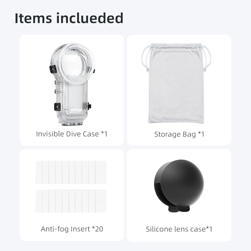 Image of Invisible Dive Case for Insta360 One X5 Compatible with Quick Release Mount Invisible Waterproof Shell for X5 Accessories