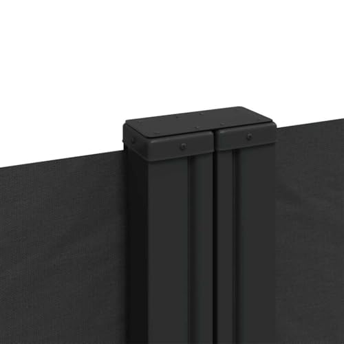 Toldo lateral extensible para jardín negro separador de ambientes para cenas en la terraza 8
