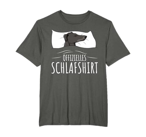Offizielles Schlafshirt Windhund Greyhound Hunde T-Shirt