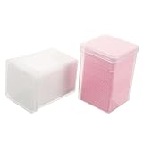 EPIGEIST 2 scatole Dischetti Pulizia Colla Ciglia in Tessuto Non Tessuto Assorbenti e Usa e Getta per Cura Unghie e Rimozione Prodotti Unghie Bianco e Rosa per Uso Professionale e