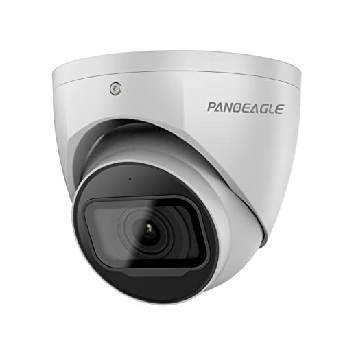 PANOEAGLE 4MP HD Starlight Security POE IP Camera, Home&Outdoor Network Surveillance Eyeball Dome Camera with Built-in MIC, 165ft Smart IR Night Visionï¼ŒMicroSD Recording,WDR IP67 â€¦