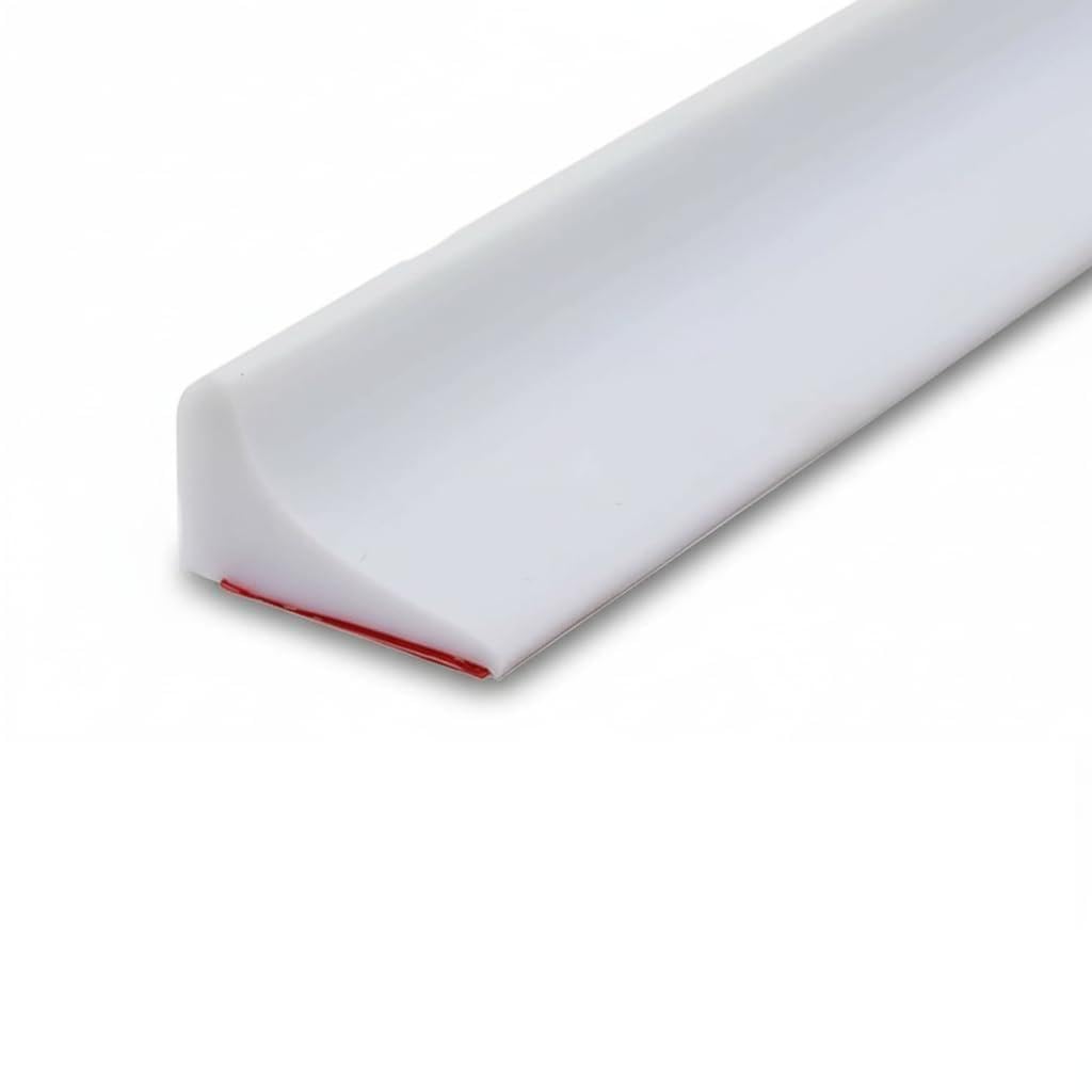 YQbest Silicone Wet Room Floor Barrier, 78.7inch Shower Door Threshold Bath Water Dam Barrier Water retaining Strip Edging Water Stopper for Sink Bathtub Countertop