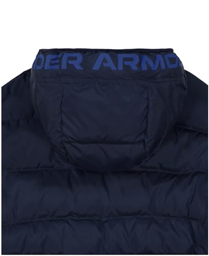 Image of Under Armour Boys' Pronto Hooded Puffer Jacket, Lightweight & Water Repellent