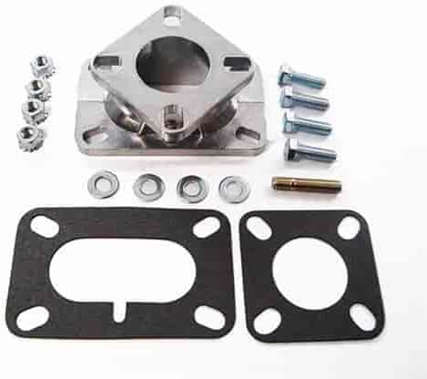 Adaptador de carburador Racing Power R2025 de 2 corpos para coletor de 1 corpo – 1 unidade