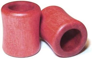 0g Gauge 8.2mm Organic Pink Ivory Double Flared Exotic Wood Tunnels