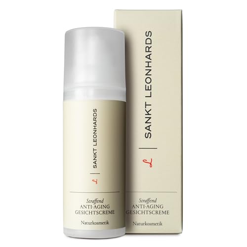 SANKT LEONHARDS - Crema facial reafirmante antienvejecimiento - 30 ml - Efecto lifting natural y una piel más suave - con suero orgánico, manteca de karité, escualano, spilantol y oro - fabricado en