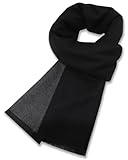 Mens Scarf Winter Warm Plaid Scarf Soft Long Classic Scarves for Men, D-Black dark grey