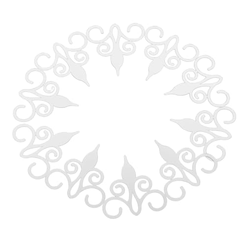 SHINEOFI 10 Pièces Autocollants Muraux en Acrylique Argentés pour Plafond Motifs Miroir Uniques, Amovibles et Polyvalents, pour Bureaux et Salles à Manger...