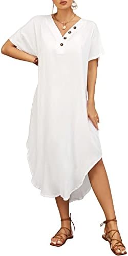 رداء قفطان فوق ملابس السباحة من ايلوسنايك ، رداء كاجوال طويل ماكسي للشاطئ مناسب للنساء رداء قفطان فوق ملابس السباحة من ايلوسنايك ، رداء كاجوال طويل ماكسي للشاطئ مناسب للنساء