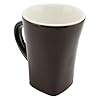 Chocolate Melting Mug, Ceramic Butter Warmer Pot, Premium Material, Ideal for Dessert Fondues, Choice, Tealight Candle Heat, Stainless Steel Fork, Dishwasher Safe, 4-inch (Brown) #2