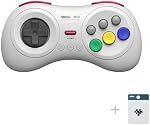 Manette Sans Fil Bluetooth Retro 8BitDo M30 pour Switch, PC Windows, MacOS, Android, Raspberry Pi avec Style Sega Genesis & Sega Mega Drive (Blanc)
