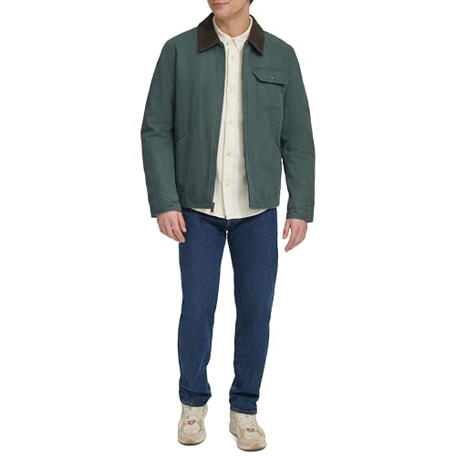 Image of Levi's Men's Workwear Cotton Canvas Corduroy Collar Depot Jacket