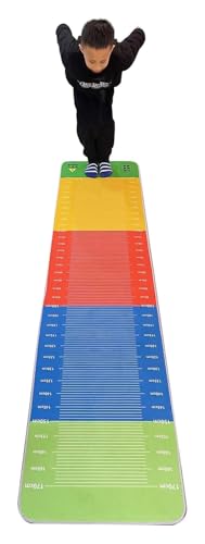 Colchoneta de salto de longitud antideslizante para medir distancia en entrenamiento fitness