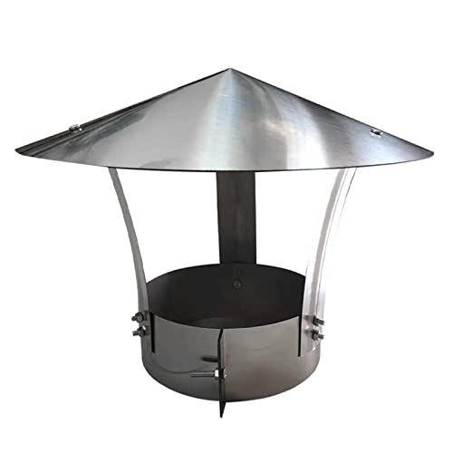 SHUITUKOUU Sombrerete Chimenea Fijo,Acero Inoxidable Sombrero,Herramienta Práctica Tapa De Chimenea, Tapa De Chimenea,Fácil De Instalar, Personalizable,d9cm/3.54in