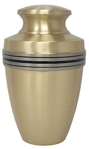 Image of Revere Bronze Adult Urn - Bronze Cremation Urn - Metal Cremation Urn with Modern Accents