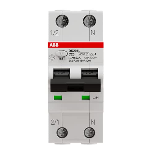 Disjoncteur DS200L 1p+N 20A 6kA haute précision référence 2CSR245180R1204