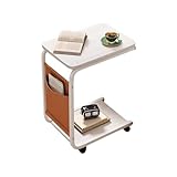 Solution peu encombrante : utilisez votre espace de vie plus efficacement avec notre table de bout en forme de C, parfaite pour les petites pièces. Le design élégant améliore les objets à une hauteur appropriée et ses options de placement polyvalentes en font un incontournable pour une utilisation flexible de l'espace.