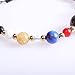 ATIMIGO 2 Pack Solar System Bracelet Universe Galaxy The Eight Planets Guardian Star Natural Stone Beads Bracelet Bangle Gifts for Women Men