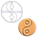 BAKERLOGY Klassisches Yin Yang Symbol Ausstechform &ndash; Pl&auml;tzchenform f&uuml;r Tai Chi, Zen & Achtsamkeit