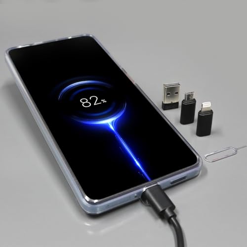 Kit De Adaptadores Notebook Manutenção Compatível Com Celulares Android Ios 2 em 1 Conexões Type-C x