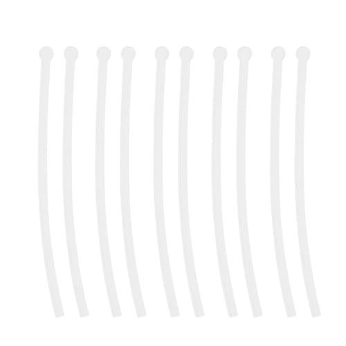 YINETTECH Lot de 5 Paires d'embouts de Rechange pour Lunettes Crochets D'oreille en Silicone 70 Mm Antidérapants Compatible avec Branches Air Spirit Titaniums