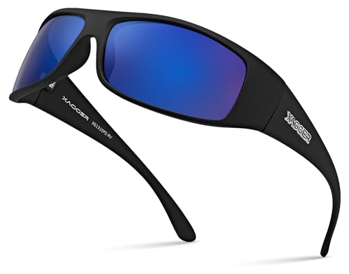 Image of Sports Polarized Sunglasses for Men Wrap Around TR90 Frame Sun Glasses