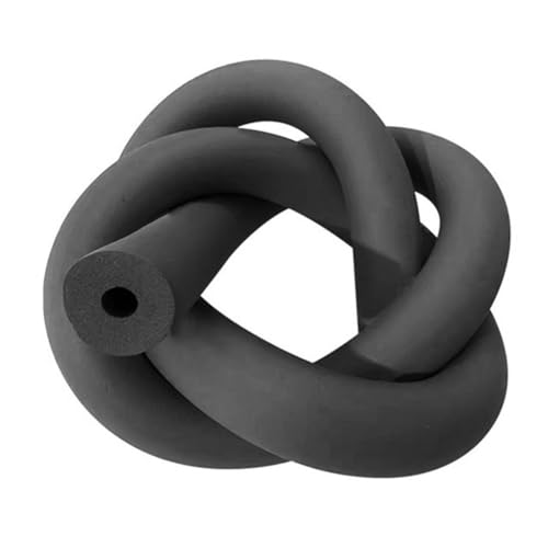 Cubierta de tubería de cobre aislada para aire acondicionado, 19 mm x 9 mm x 1,8 m, impermeable, ignífugo, aislamiento de plástico para sistemas HVAC