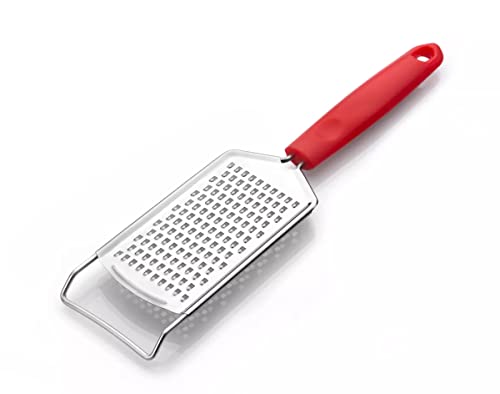 Stainless Steel Cheese Grater Red Colour With Plastic Handle For Extra Grip #TOP26