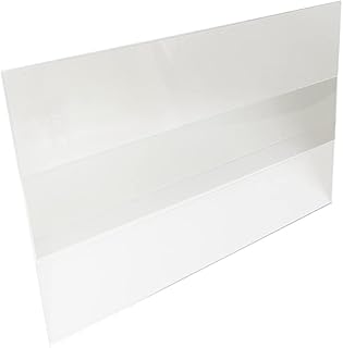 Display Shelf Sign Holder for 3 1/2 Inch High By 5 1/2 Inch Wide Retail Talker, Center Mount, 100 Pack