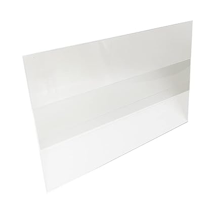 Display Shelf Sign Holder for 3 1/2 Inch High By 5 1/2 Inch Wide Retail Talker, Center Mount, 100 Pack