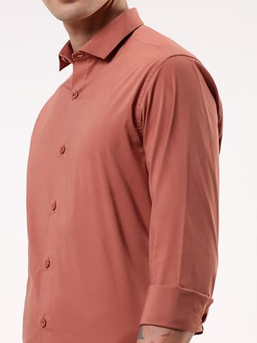 Image of Beyoung Cotton Plain Regular Fit Shirt for Men | Full Sleeve | Formal Shirt | Classic Collar Cotton