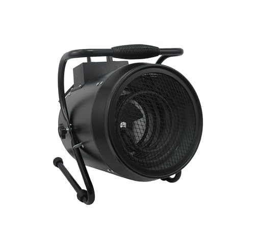 DWD 3000W Industrial Fan Heater/Adjustable Thermostatic Control/Cool Air Fan Setting/Tilting Design/Portable With Carry Handle / 2 Heat Settings IIdeal for Garages Greenhouse and Large Indoor Spaces