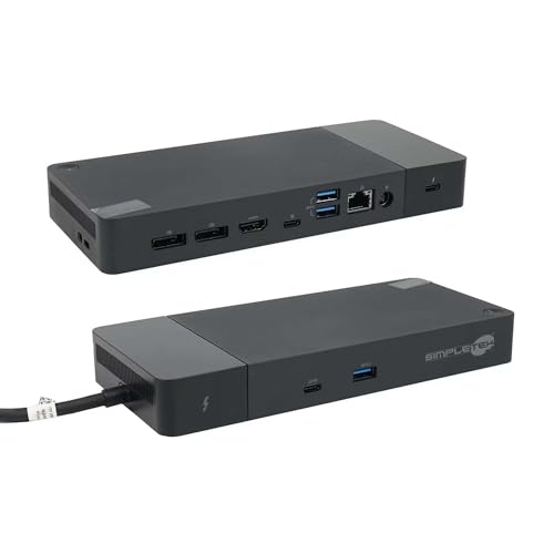 Estación de acoplamiento Thunderbolt 3 para conectar tres monitores 4K sin cables en tu mesa
