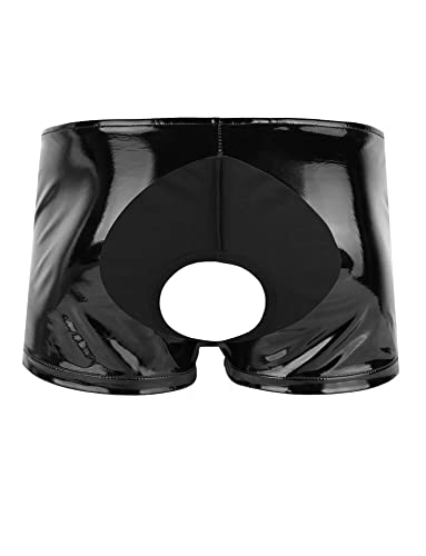 Pantalones cortos de cuero para hombre sin entreprensa con acabado premium 2