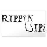 CafePress Rippin Lips Rectangle Bumper Sticker Car Decal
