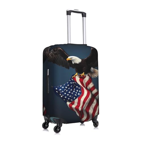 American Flag Print Luggage Covers Suitcase Protector Fit 18-32 Inch Luggage-Small4