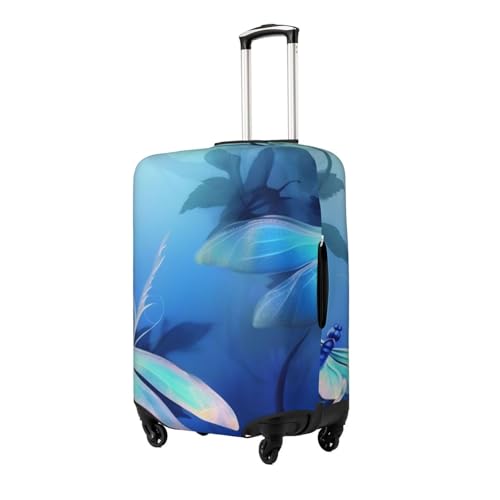 Art Dragonfly Print Luggage Suitcase Covers Elastic Washable Luggage Protector Luggage Covers For Suitcase2