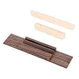 HIAKDOFT ウクレレ用ウッド製ナット ブリッジ 可能サドル付き 音質維持と快適演奏をサポート ユニバーサルアクセサリー 専用部品