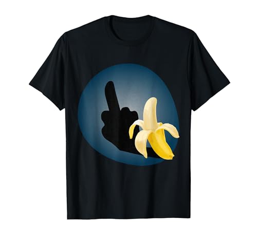 Costume de Fantaisie pour Halloween - Cadeau pour Majeur - Banane T-Shirt, Homme, Noir, L