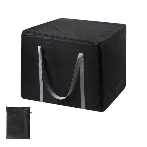 Uranshin Outdoor Cushion Storage Bag Waterproof Large Patio Cushion Storage Bag with Zipper and Handles 105 Gallon Heavy Duty Moving Bag Large Storage Bags for Cushions Pillows Blankets Storage