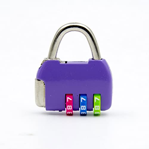 Mini cerradura de combinación de 3 dígitos para equipaje, maleta, mochila y bolso, candado duradero para seguridad de viaje, fácil de usar, aprobado por la TSA
