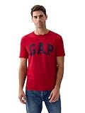 Gap, Camiseta con Logotipo Suave para Hombre, Manzana roja, Large