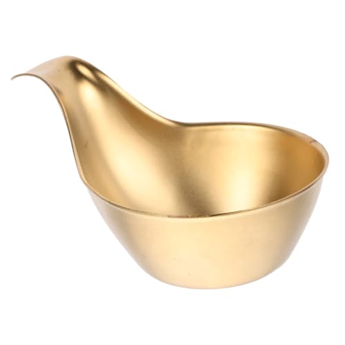 LALADEFIEE Bowl Per Salse Acciaio Inossidabile Con Manico Ergonomico Contenitore Per Condimenti e Pratico Per Salse Ketchup e Spezie Design Elegante e Resistente Per Cucina e Ristoranti